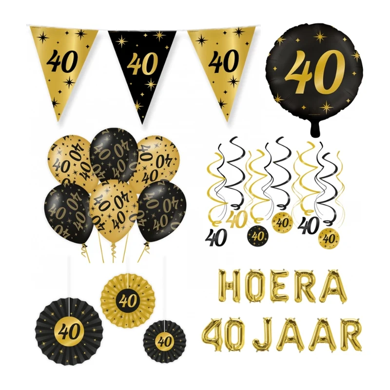40 jaar Classy Versiering pakket - L