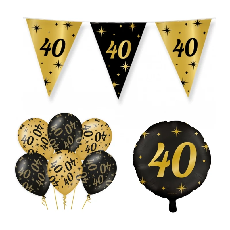 40 jaar Classy Versiering pakket - S