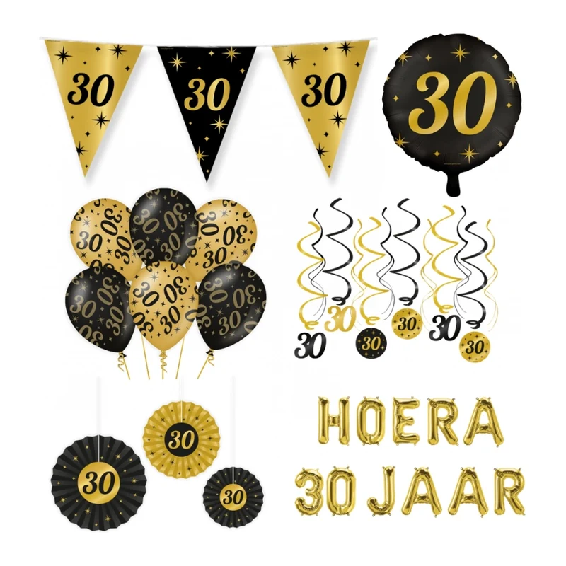 30 jaar Classy Versiering pakket - L