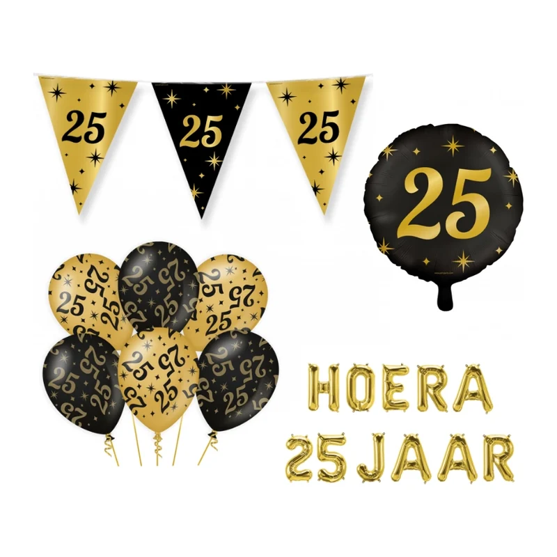 25 jaar Classy Versiering pakket - M