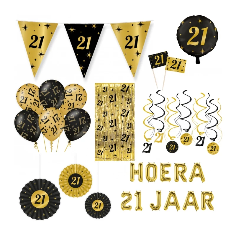 21 jaar Classy Versiering pakket - XL2
