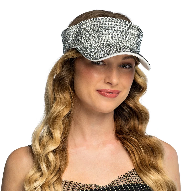 Zonneklep Glam zilver