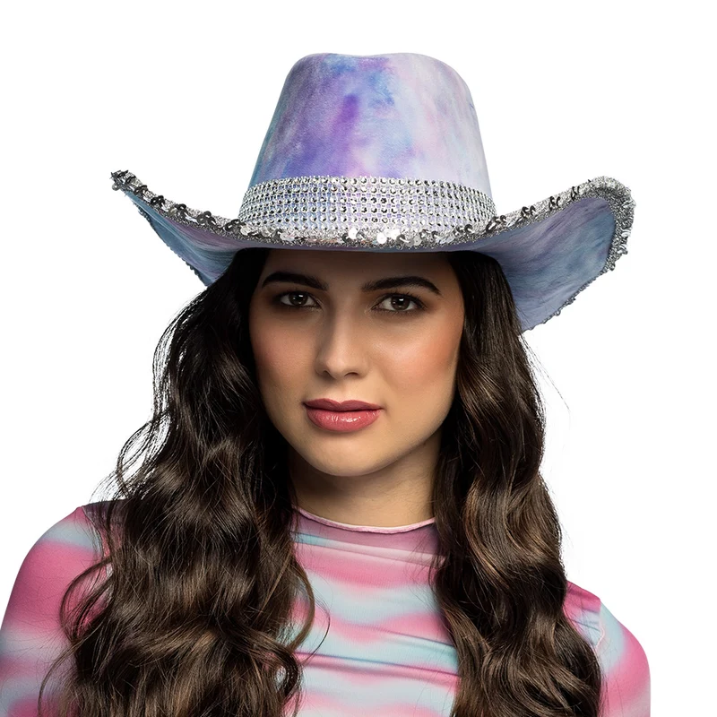 Hoed cowboy Darling lila