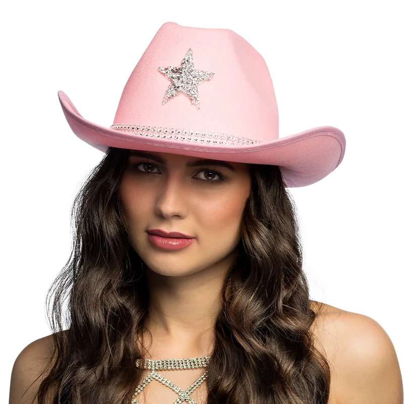 Hoed cowboy Taylor lichtroze