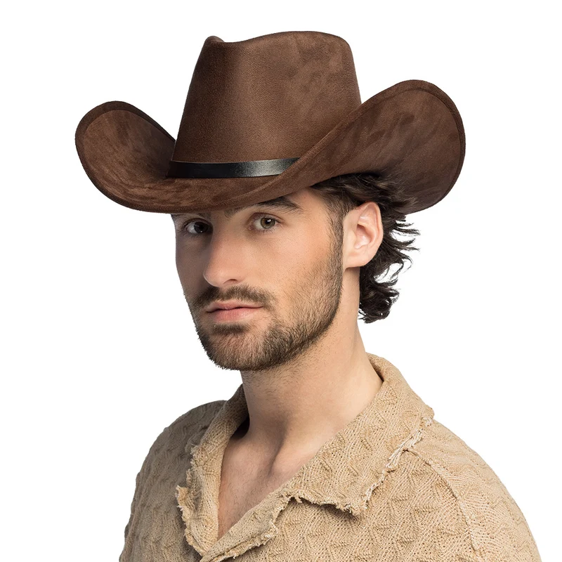 Hoed cowboy Bronco bruin