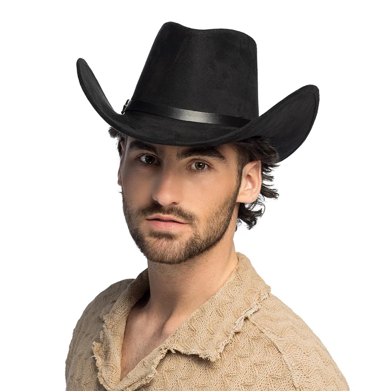 Hoed cowboy Bronco zwart