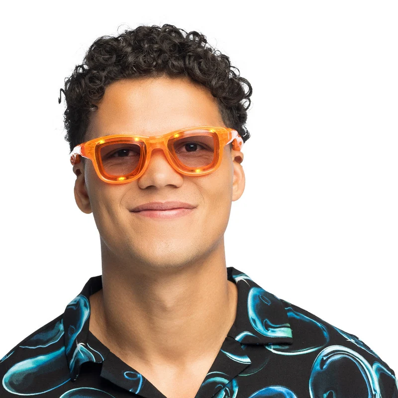 LED partybril Blink oranje