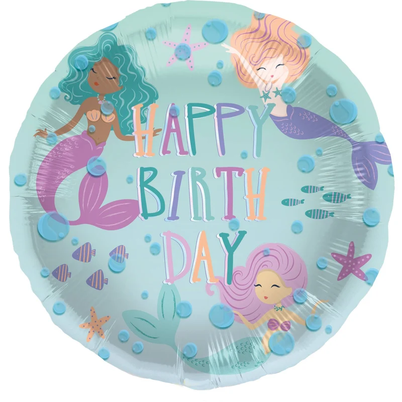Folieballon Zeemeermin Magic (45cm)