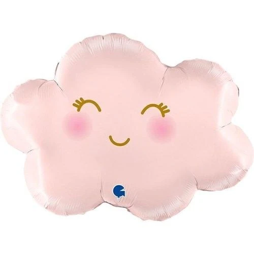 Folieballon Wolkje Satijn Pastel Roze (61cm)