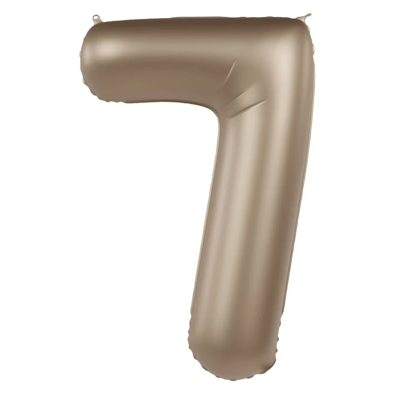 Folieballon Cijfer 7 - Starlight Gold - 86 cm