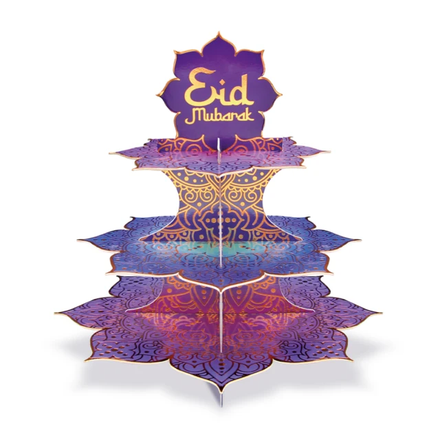 Etagère Eid Murbarak Paars/Blauw
