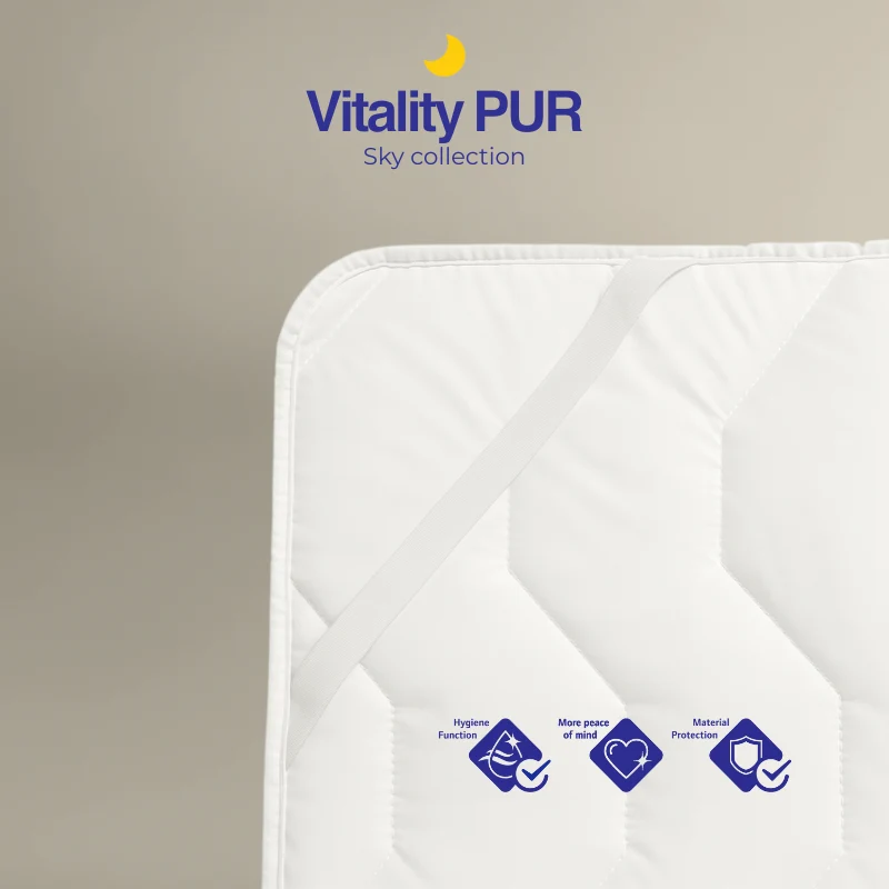 Vitality Pur - Sky Comfort Matrasbeschermer - 2-in-1 comfort & bescherming - 140x200cm