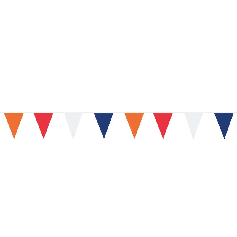 Vlaggenlijn Oranje-Rood-Wit-Blauw (10m)