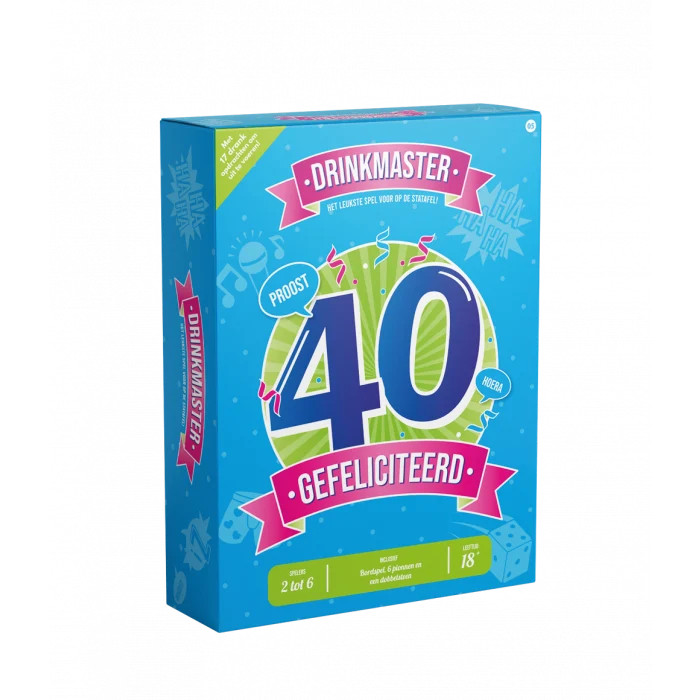 Drinkmaster Drankspel 40 Jaar