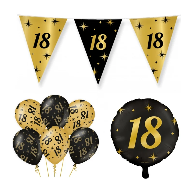 18 jaar Classy Versiering pakket - S