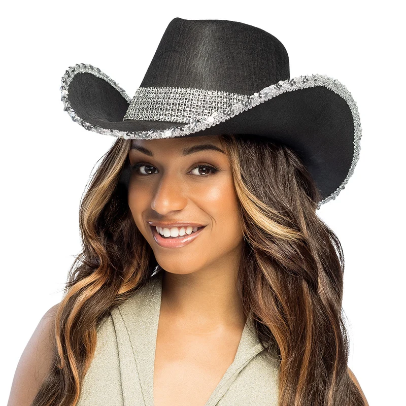 Hoed cowboy Spark zwart