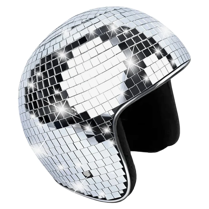 Helm met spiegeltjes Disco bal