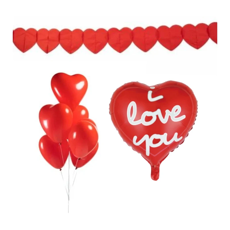 Versiering pakket Valentijnsdag Rood - 1.2
