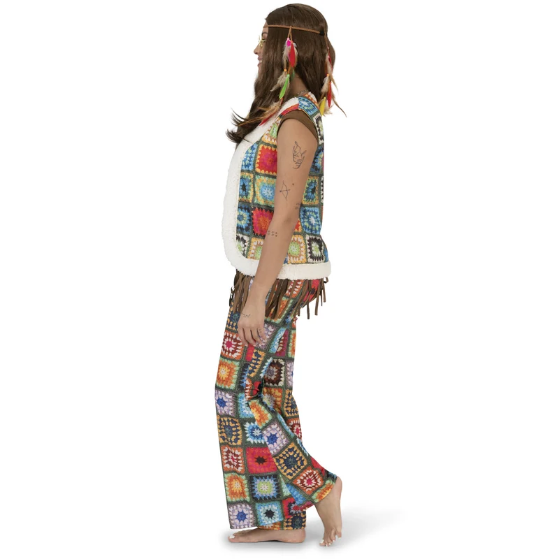 Hippie Broek Boho Vierkant Dames