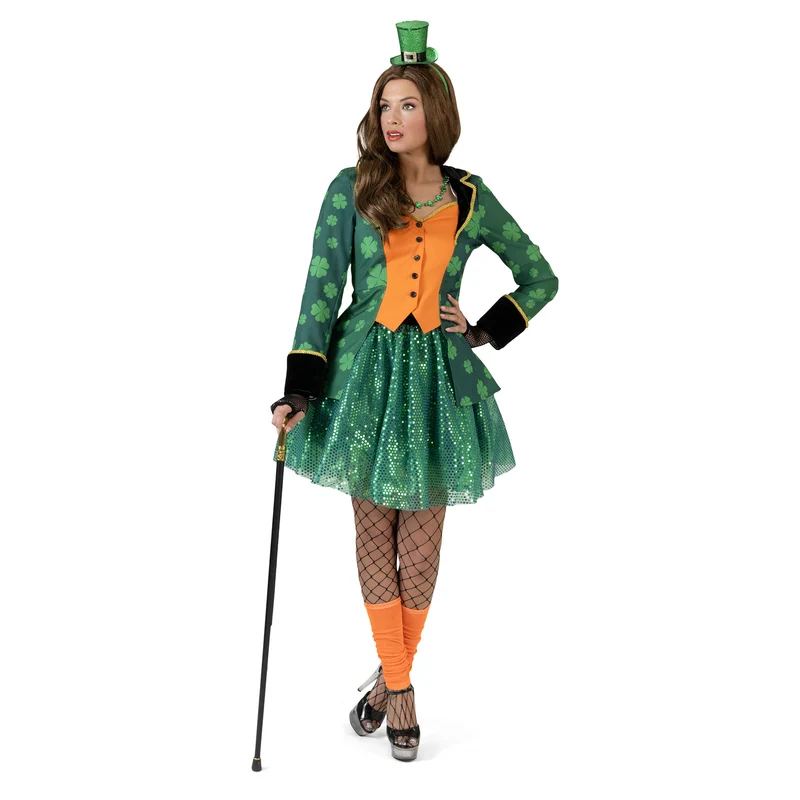 St. Patricks Day Slipjas Dames Groen/Oranje