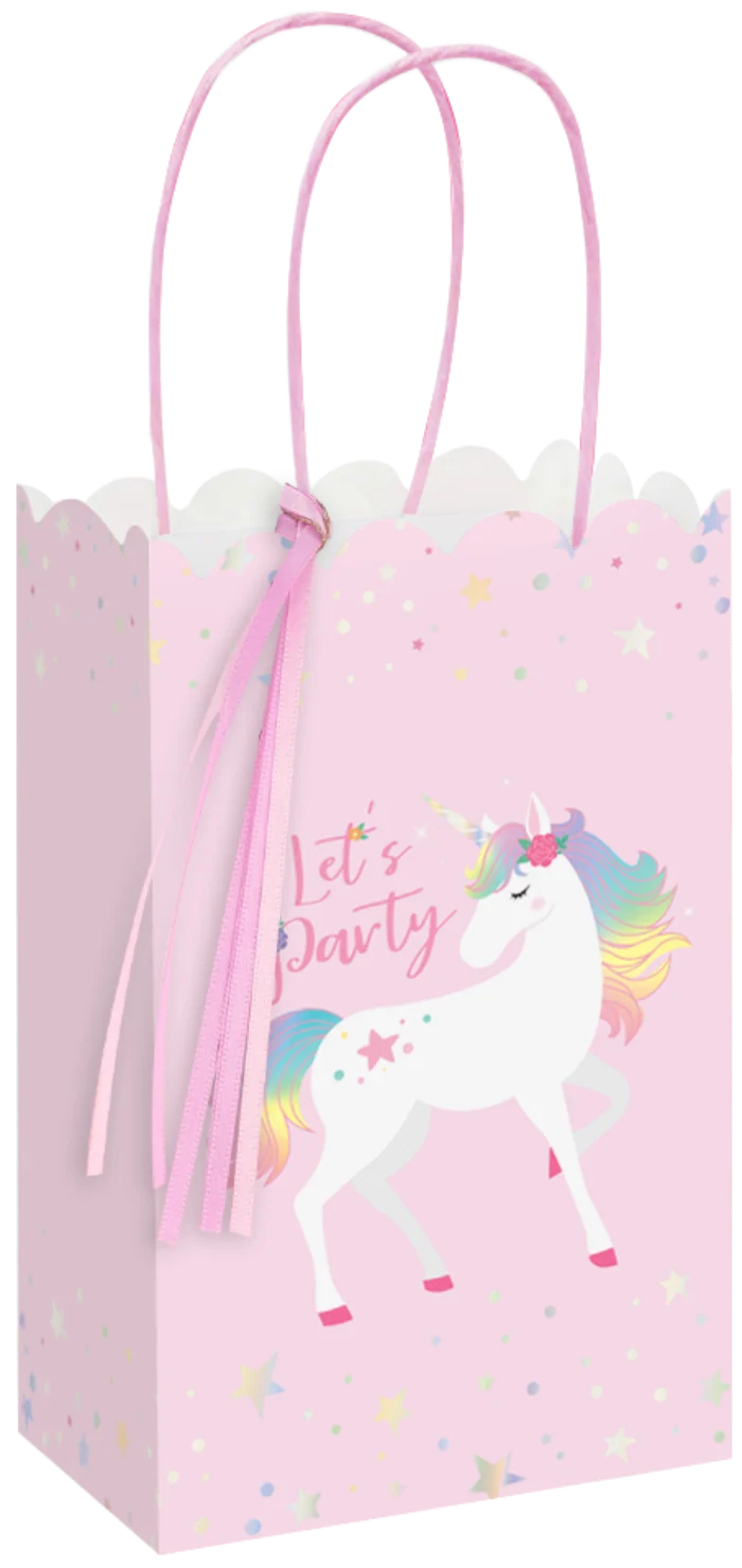 Cadeautasjes - 4 stuks - Unicorn