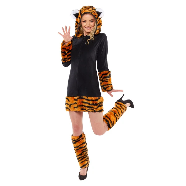 Tijger Jurk Met Capuchon Femke