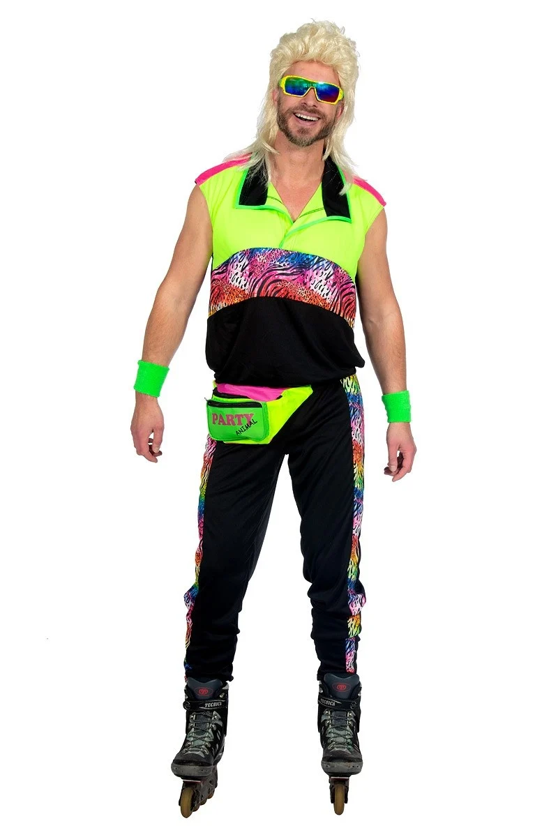 Party Outfit 80's tijger Heren