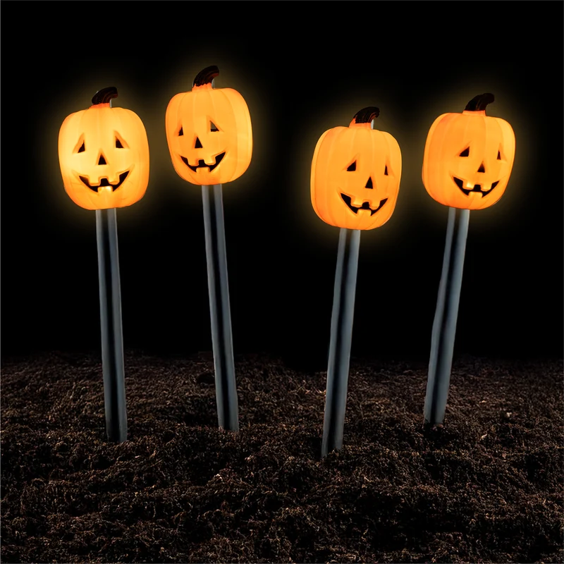 Tuinverlichting pompoenen 4 stuks
