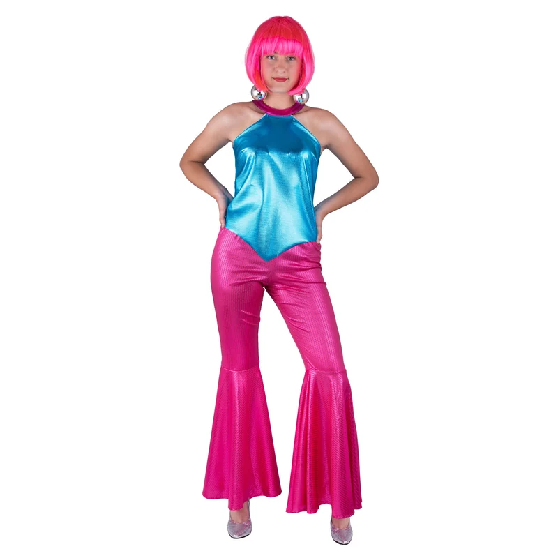 Roze discobroek pailletten
