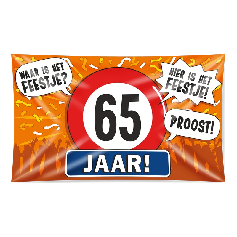 Gevel vlag - 65 jaar