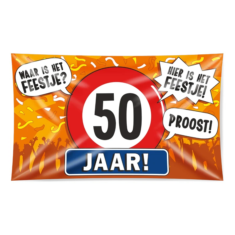 Gevel vlag - 50 jaar