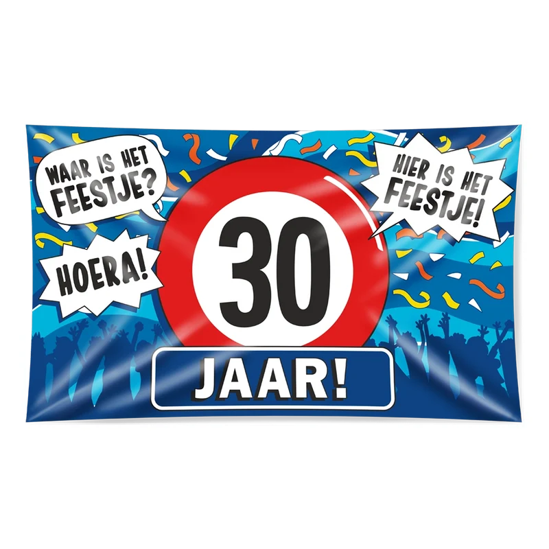 Gevel vlag - 30 jaar