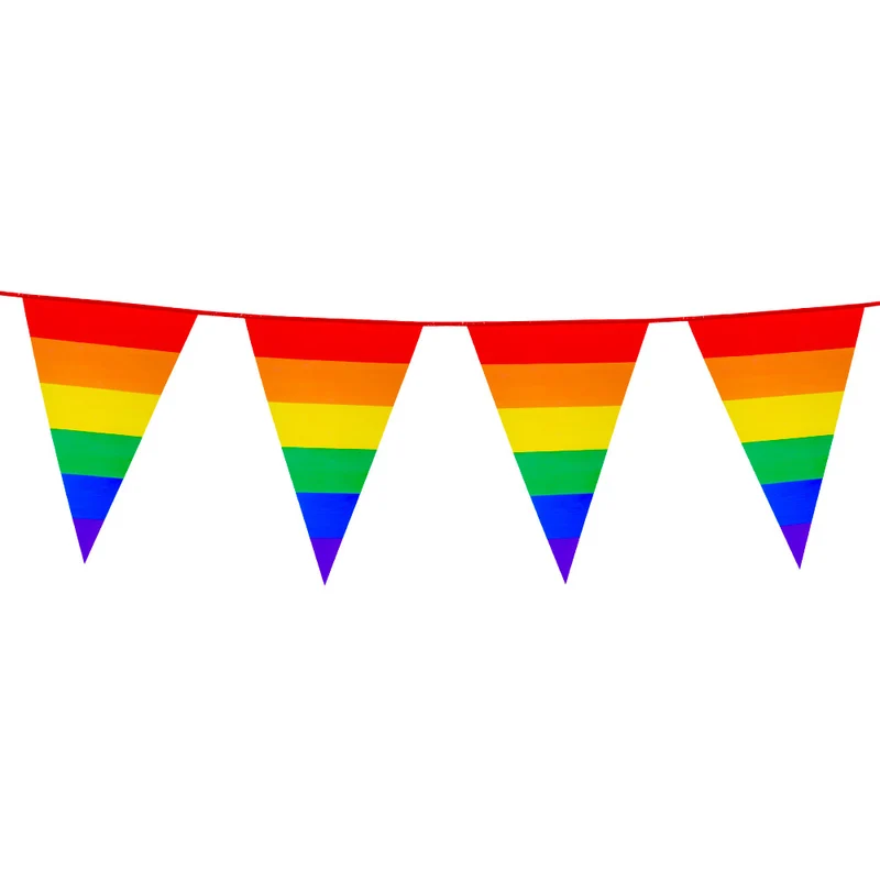 PE reuzenvlaggenlijn Regenboog