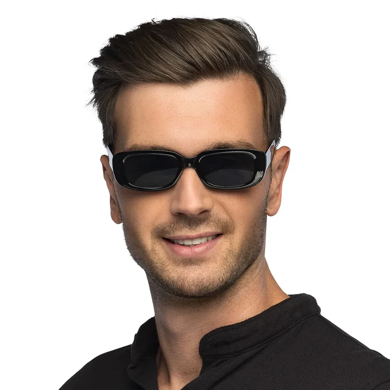 Partybril Techno zwart
