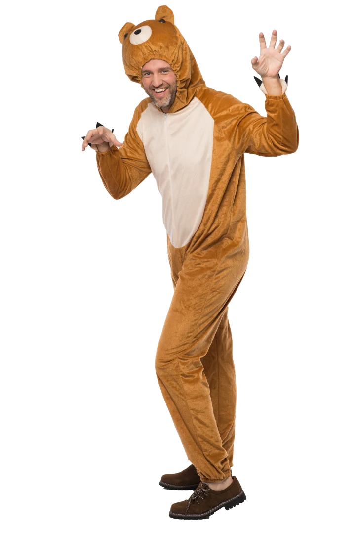 Onesie Beertje Verkleedpak Volwassenen