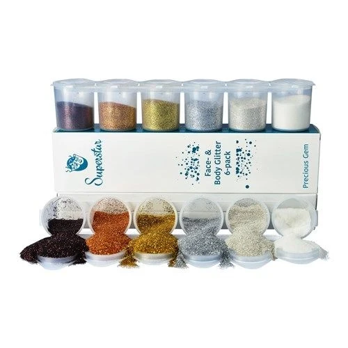 Glitter Mix Fine Precious Gem (6st)