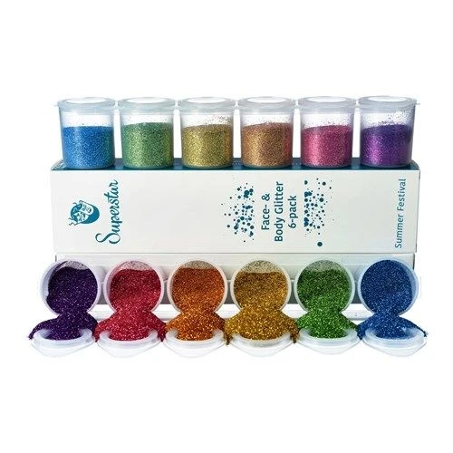 Glitter Mix Fine Summer Body & Hair (6st)