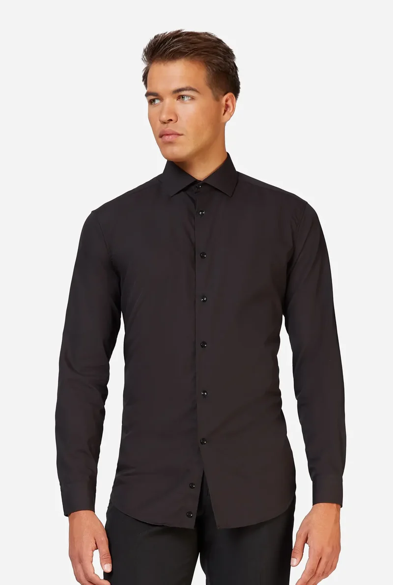Opposuits Basic Overhemd Zwart Heren