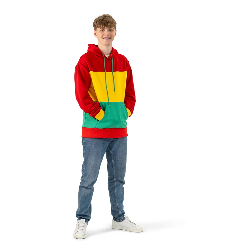 Trui rood, geel, groen volwassenen