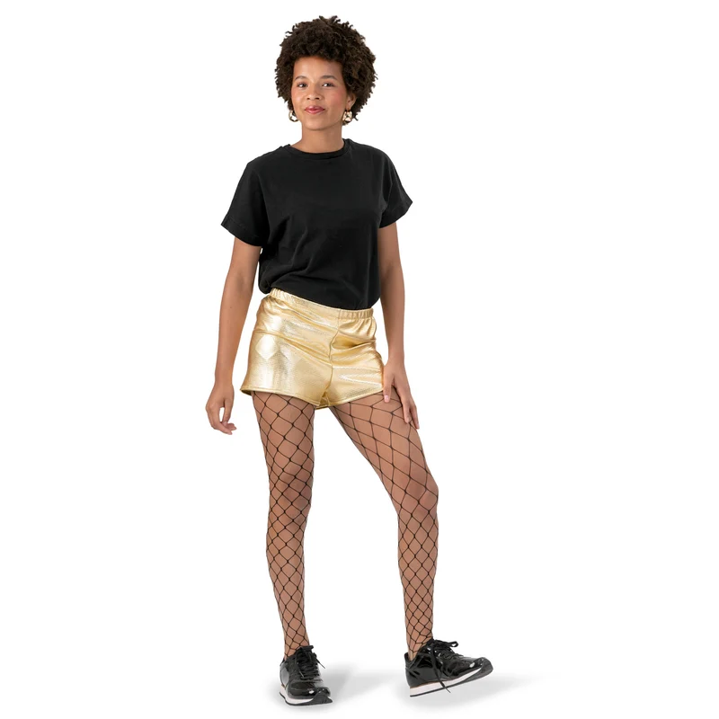 Gouden korte broek hotpants dames