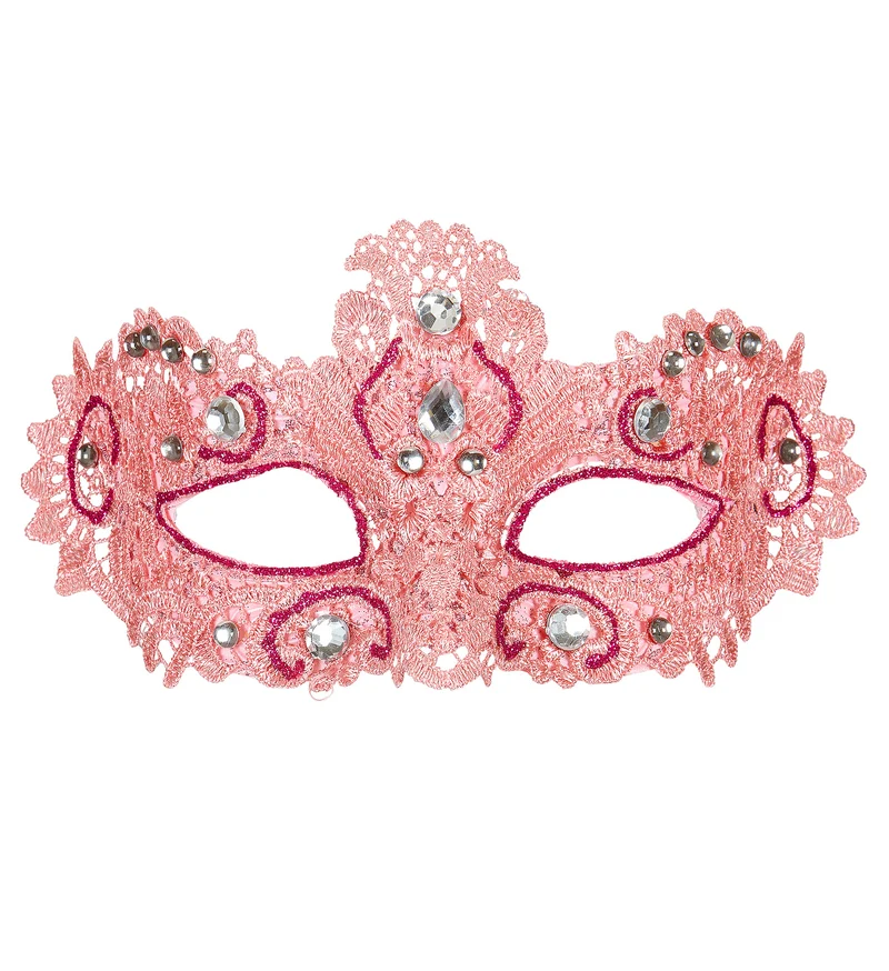 Antiek roze Venetiaanse oogmaskertjes