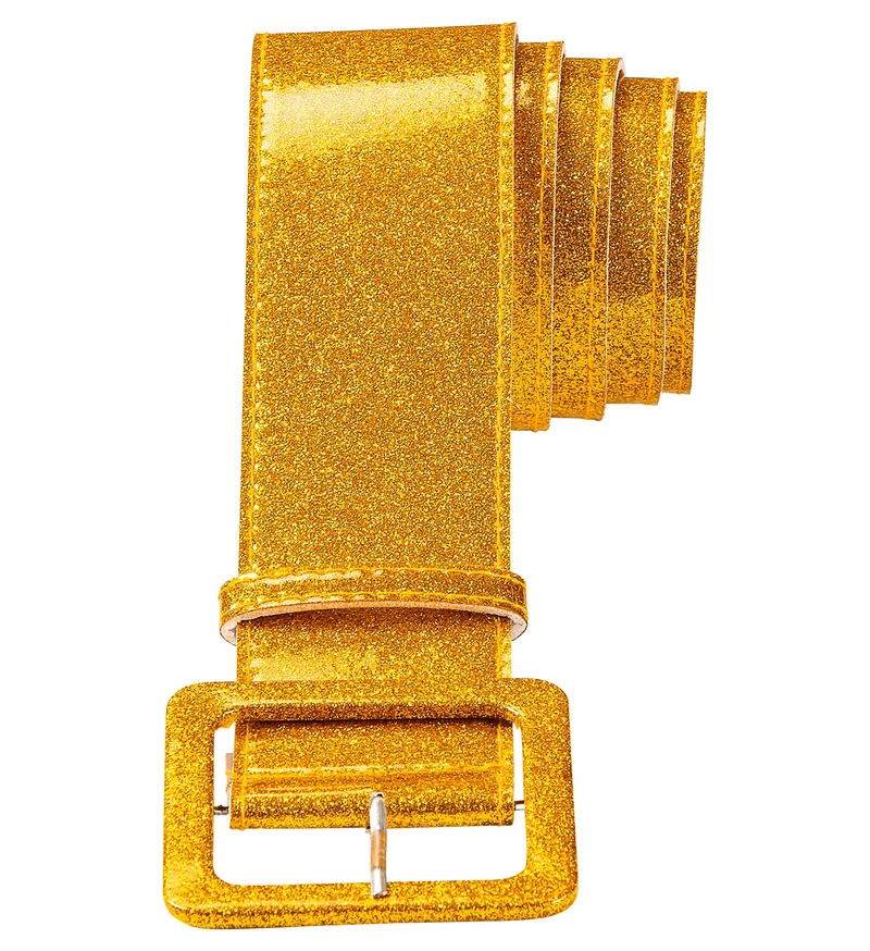 Gouden glitter riem