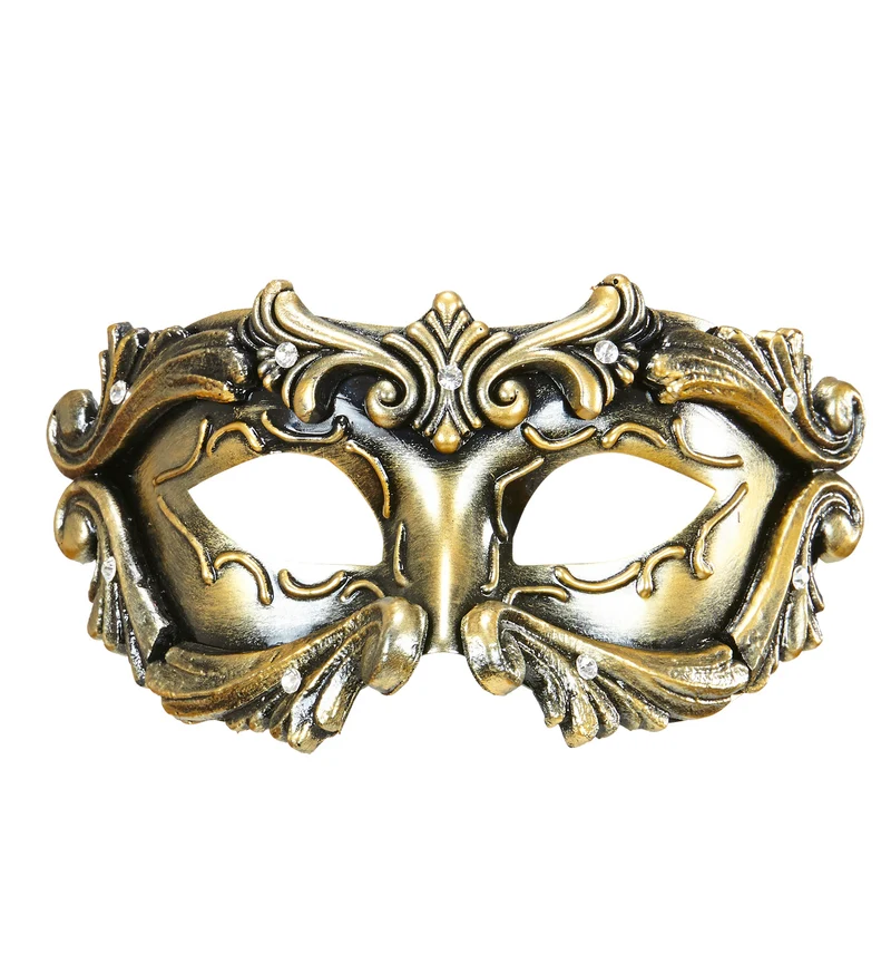 Bronskleurig damesmasker