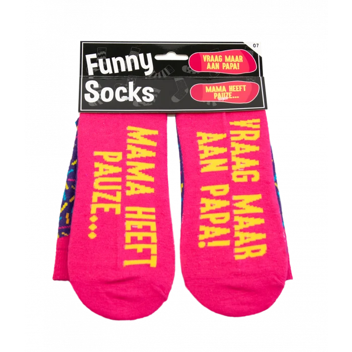 Funny Sokken - Mama Heeft Pauze