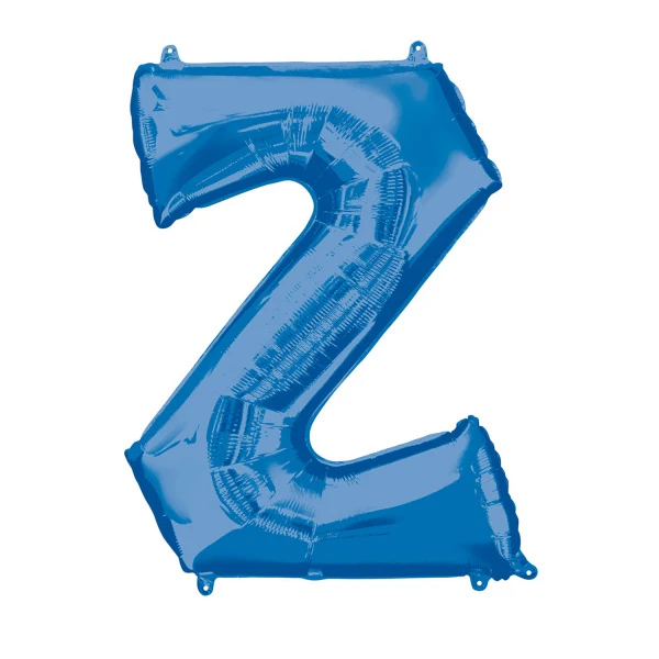 Folieballon Blauwe Letter 'Z' - Groot