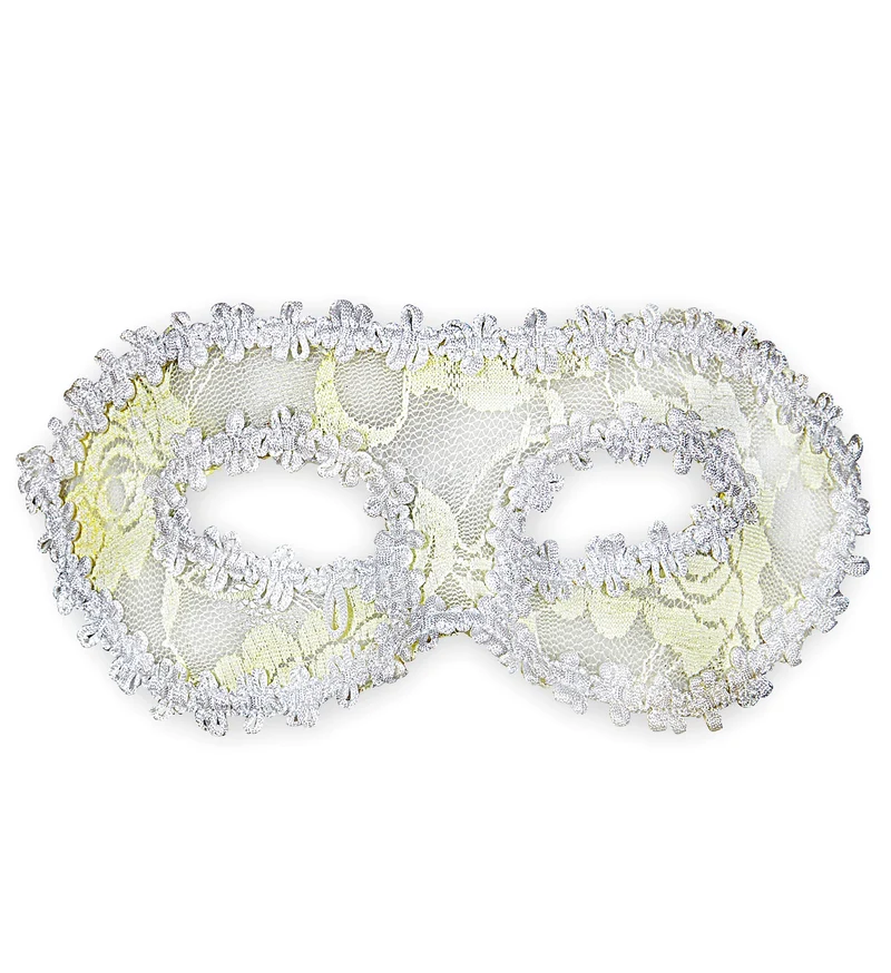 Oogmaskers met witte roos