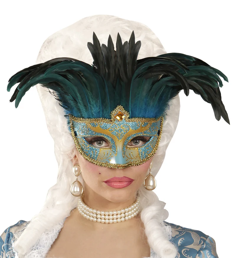 Blauwe oogmaskers
