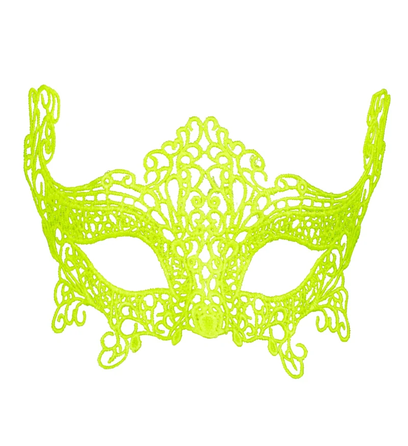 Gele oogmasker van metaal