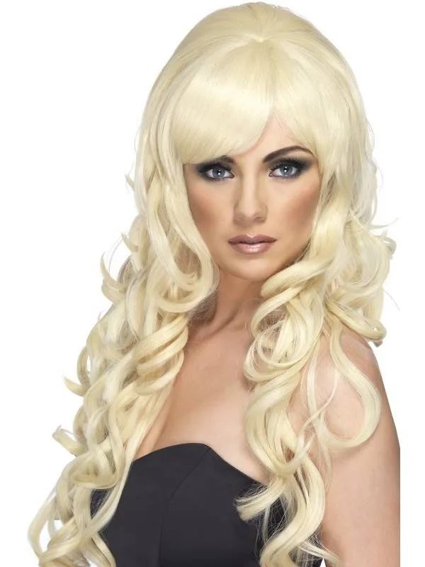 Popster pruik blond