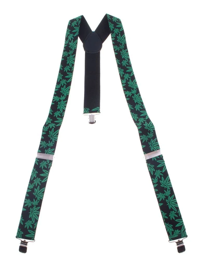 Bretellen met cannabis print